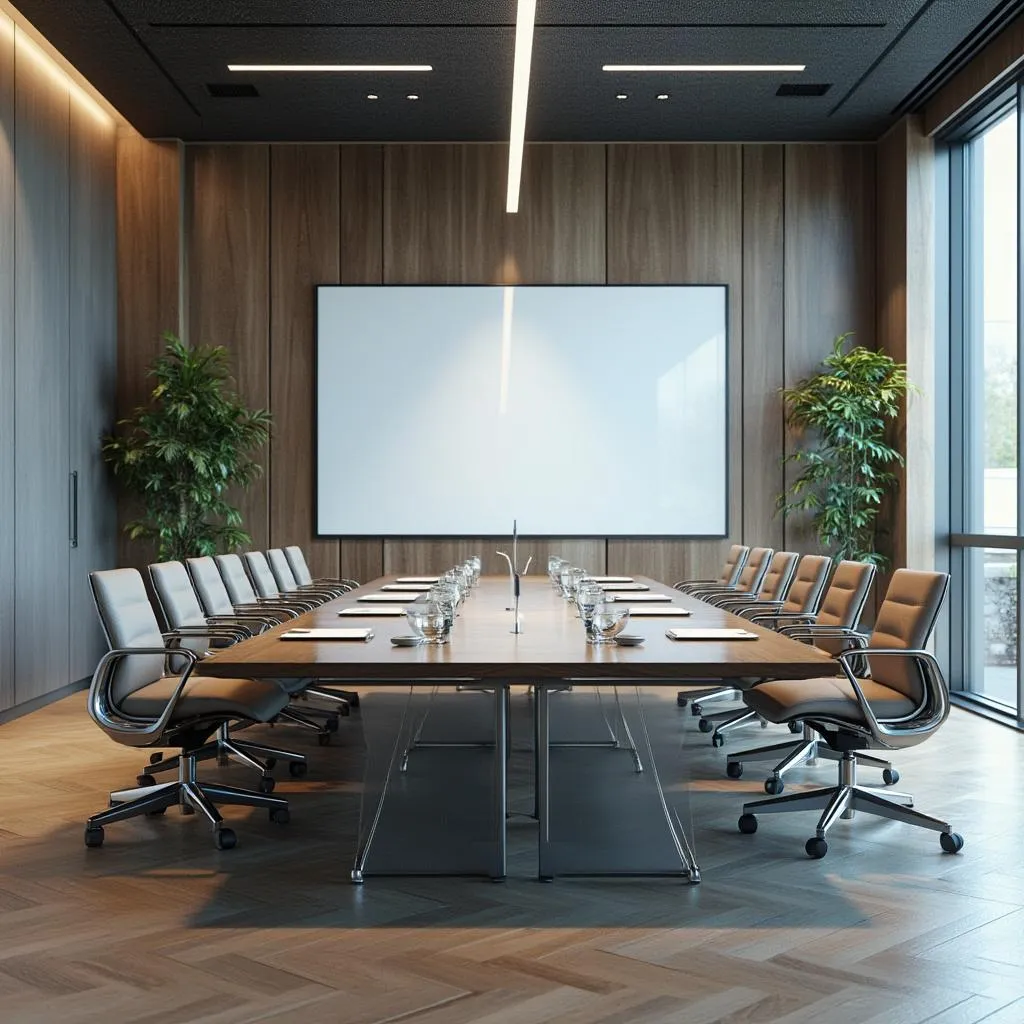 Sala de reuniones colaborativa